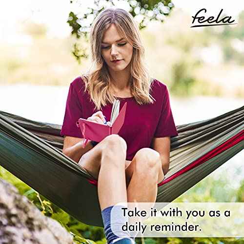 feela Pocket Small Notebooks Bulk, Mini Cute Notepads Hardcover College Ruled Lined Journals with Pen Holder for School Business Memos, with 15 Black Pens, 3.5¡±x 5.5¡±, 15 Pack, A6, Solid Colors
