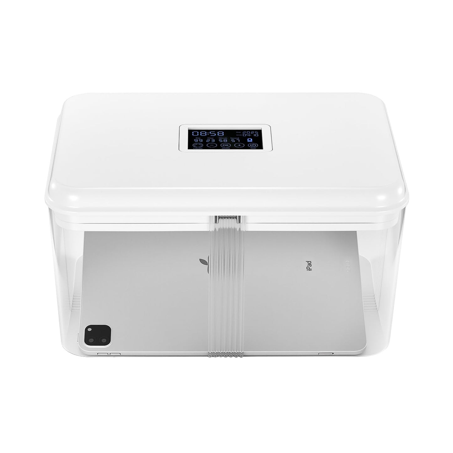 Timed Lock Box, Phone Lock Box with 'Built-in Calendar' Feature, XL Time-Locking Container 13’’x 8.5’’x 7.5’’, Timed Lock Safe for Cell Phones, Snacks and Other Tempting Items