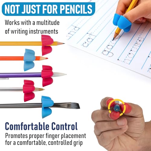 The Pencil Grip The Classics Writing CLAW Medium 6 Pack - Ergonomic Pencil & Utensil Grip for Kids & Special Needs