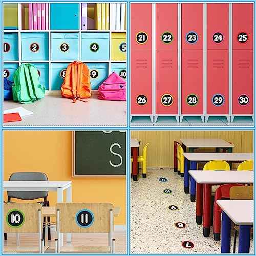 WhatSign Line up Spots for Classroom Floor - 36Pcs Floor Numbers for Classroom Lining up Number Stickers for Back to School Kindergarten Preschool Elementary Supplies
