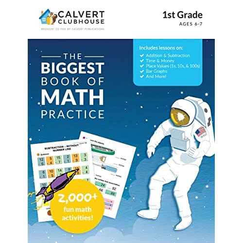 Calvert 1st Grade Starter Kit and Clubhouse Biggest Book of Math Practice