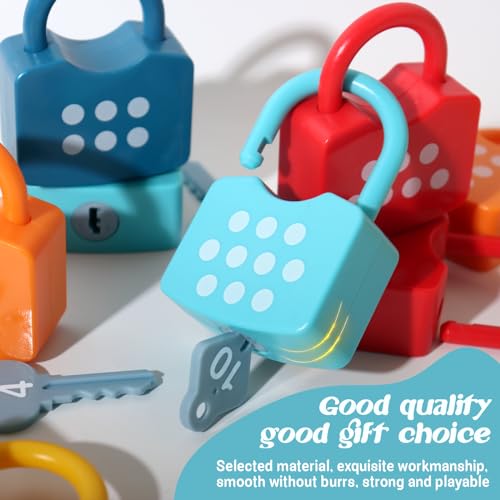 Dinhon Montessori Digital Lock Key Toy for Kids 3-5 Years - Learning Game