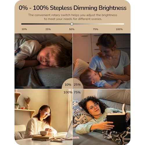 EDISHINE Black Arc Floor Lamp Dimmable, Standing Lights with Rotary Switch & Adjustable Line Lampshade, Tall Standing Lamp for Bedroom, Office, Reading Corner, A19 LED Bulb Included