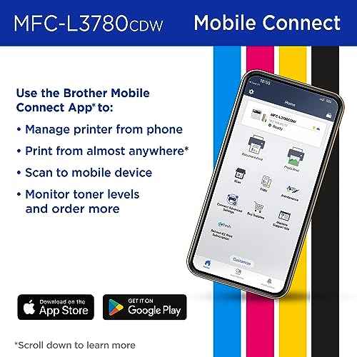 Brother MFC-L3780CDW Wireless Digital Color All-in-One Printer with Laser Quality Output, Single Pass Duplex Copy & Scan | Includes 2 Month Refresh Subscription Trial, Works with Alexa