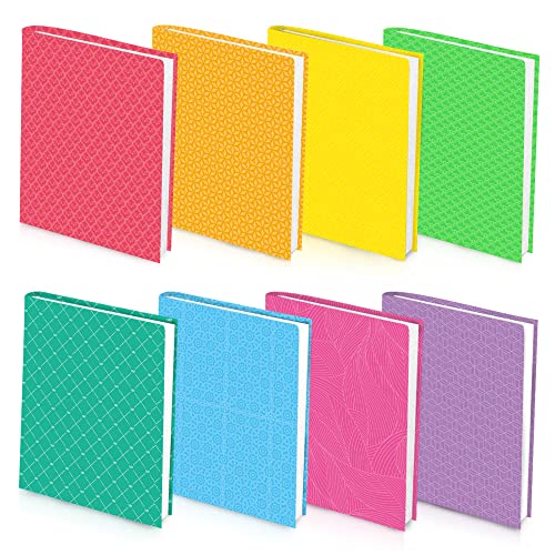 Feela 8 Pack Stretchable Book Covers for Hardcover Textbooks & Notebooks up to 11x9 inches
