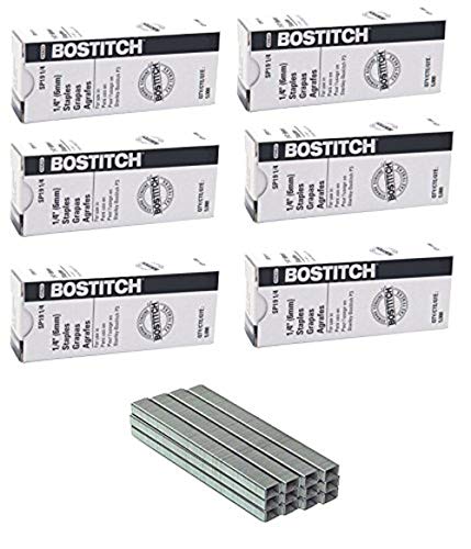 Bostitch P3-Plier Staples Premium 5,000-Count Boxes (6x5,000) for P3-Chrome Stapler