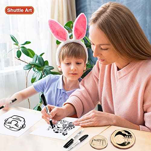 Shuttle Art 100 Pack Black Permanent Markers, Fine Point Permanent Marker Pens Set Perfect on Plastic, Wood, Stone, Metal and Glass for Doodling, Writing, Marking, Office School Supplies