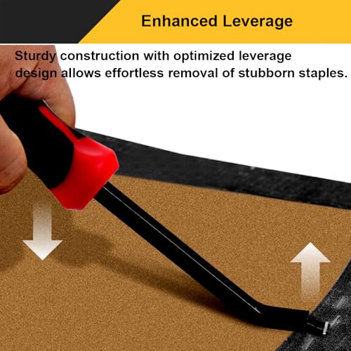 Heavy-Duty Upholstery Staple Remover - Lifter Tool for Carpet, Furniture