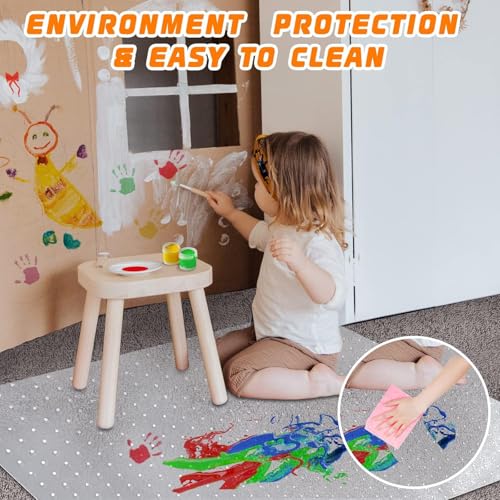 Sharewin 48" x 30" Office Chair Mat for Carpeted Floors – Thick 2.2mm, Easy Glide Desk Mat