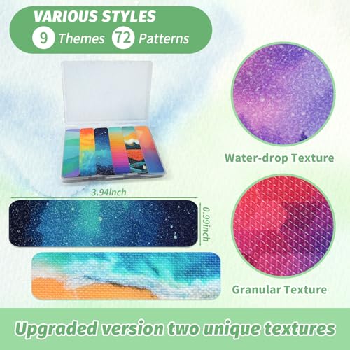 A-Unique Style Sensory Stickers for Anxiety Relief - 72 Pieces with Storage Box