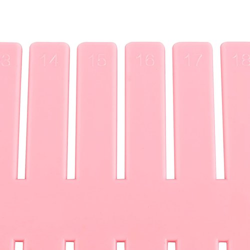 ZOENHOU 60 PCS DIY Drawer Divider Organizers, Pink Grid Drawer Dividers, Adjustable Premium Plastic Organizers for Makeup Drawers Desktop Kitchen Drawer Organizers and Storage, 12.6 x 2.76 Inch