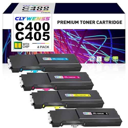 VersaLink C400 C405 Toner Cartridge Replacement for Xerox 106R03512 106R03513 106R03514 106R03515 for Xerox VersaLink C400N C400DN VersaLink C405N C405DN Printer (B/C/M/Y, 4-Pack)