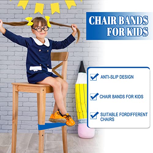 Sagsro Black Chair Bands for Kids with Fidgety Feet, 15 Pack - ADHD ADD SPD