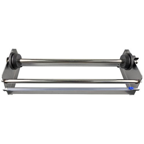 Table Stretch Film Dispenser Packing Machine, Stainless Steel Manual Commercial Wrapping Dispenser with Cutter, Suit for Film Within 19.7 inches Width