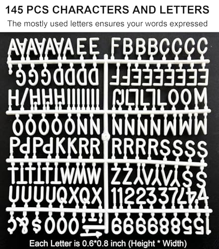 Hiflyer 9x9 Inch Felt Letter Board with 145 Reusable Characters for Announcements and Decor