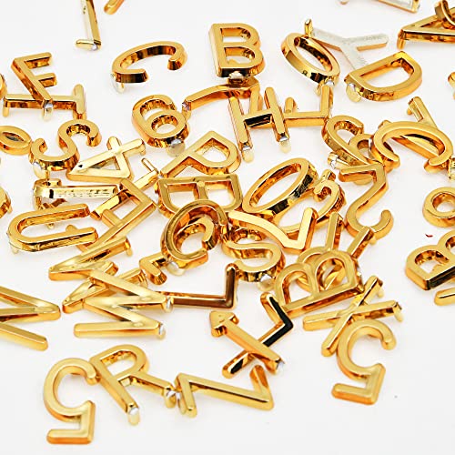 Veskaoty Gold 3/4 Inch Felt Letter Board Letter Set Refill Kit - 294 pcs, Variation: Gold 2