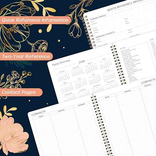 2026 Planner - 2026 Planner Weekly and Monthly, from January 2026 to December 2026, 9'' x 11'' with Holiday Review + Coated Tabs + Back Pocket