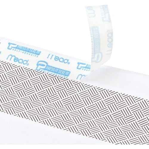 Mead #10 Security Business Envelopes Letter Size 4-1/8" x 9-1/2" ? Peel and Seal, Privacy Lined, No-Window, Press-It Seal-It Self-Adhesive for Home & Office Mailing, 45 Count (75026)