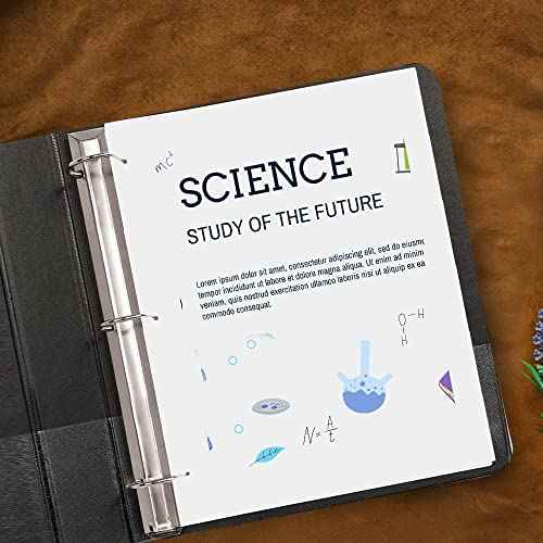 2 Pack of 2.5¡± Smooth Opening Angle D-Ring View Black Binders, Professional Presentation Folder for Standard Pages with Inside Pockets, and Customizable Clear View Binder PVC-Free