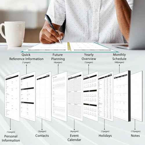 Ymumuda 2026 Planner-2 Year Monthly Planner 2026-2027, JAN.2026 - DEC.2027, 8.5" x 11", 26-27 Monthly Calendar,Large Planner with Spiral Bound, 24 Months Perfect for School Office Schedule - Turquoise