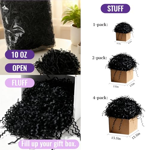 Smilco 10oz Crinkle Paper Filler - Ideal for Basket & Gift Box