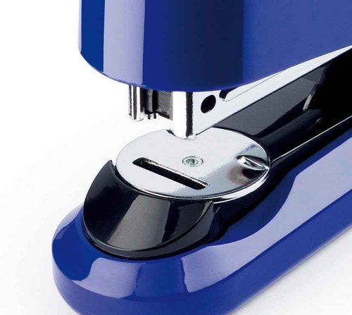 Novus B4fc Flat Clinch Stapler, 50 Sheet Capacity, Dual Staple Guide, German Engineered, Staple|Pin|Tack, Steel Drive, 25 Yr. Warranty, Blue (020-1468)
