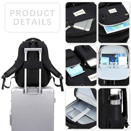 abshoo Large Heavy Duty Backpack For School College Bookbag Casual Multi Pocket Travel Backpacks