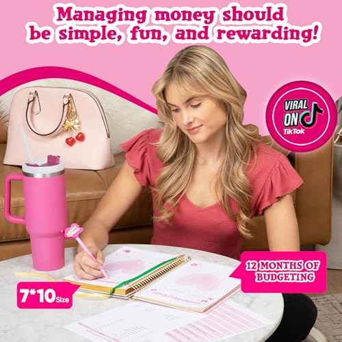 GIRL MATH Budget Planner and Monthly Bill Organizer ? Expense Tracker Notebook Budget Binder ? 12 Months Undated Monthly Budget Journal Spending Tracker ? Cute Girly Planner Budget Book (STARS COVER)