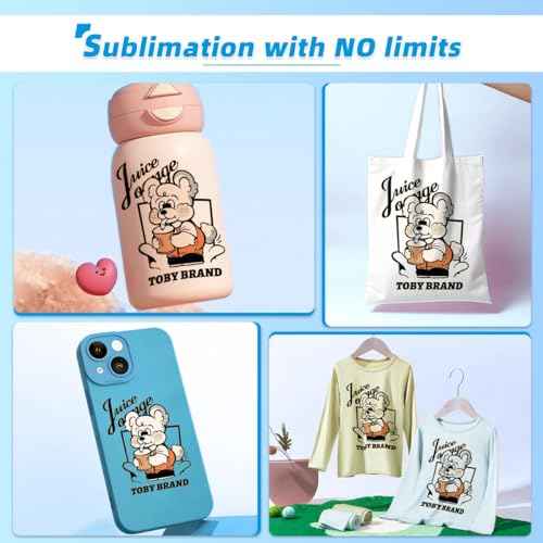 F570 Sublimation Ink, T49M Sublimation Ink Refill Bottles for EPSON SureColor SC F570 F170 Dye Sub Printers - Black, Cyan, Magenta, Yellow - 140ml/bottle