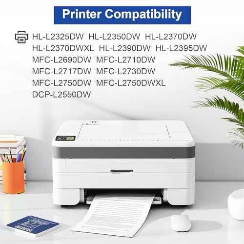 TN760 Black Toner Cartridge Replacement for Brother TN-760 TN-730 Toner for HL-L2350DW HL-L2370DW HL-L2390DW HL-L2395DW MFC-L2690DW MFC-L2710DW MFC-L2730DW MFC-L2750DW DCP-L2550DW Printer - 2 Pack