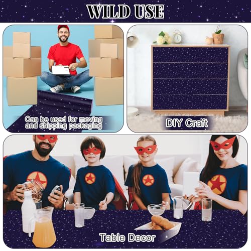 Purple Galaxy Space Bulletin Board Roll 15.55" x 40ft - Non-Woven Fabric Classroom Decor