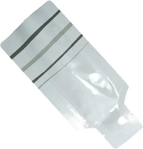 PABCK Mylar Storage Bags - 100 Pcs Disposable Foil Pouches for Travel Toiletries | 1.97x4.33 Inch, White