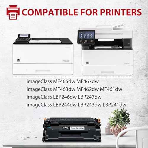 070H Toner Cartridge Compatible for Canon 070H Toner Cartridge Compatible for Canon imageCLASS MF465dw MF462dw LBP246dw LBP247dw Printer (10,800 Pages)
