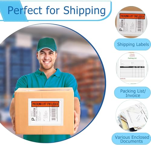 COMUNI 4.5x5.5 Inch Packing List Envelopes Self-Seal Shipping Pouches 1000 pcs