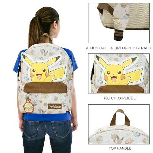 Pok?mon Pikachu All-Over Print Characters 17" Adult Backpack