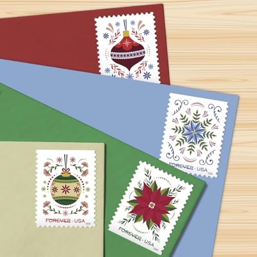 Holiday Joy (1 Booklet, 20 Stamps) First-Class Mail Forever Postage Stamps