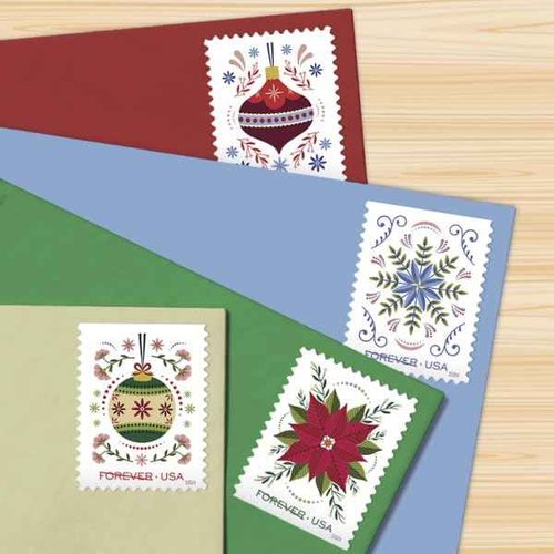 Holiday Joy (5 Booklets, 100 Stamps) First-Class Mail Forever Postage Stamps
