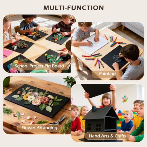 11x14 Black Foam Boards Pack of 10 - 3/16 Inch Thick - Golden State Art