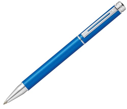 Sheaffer 200 Chrome Trim Rollerball, Matte Metallic Blue (E1915551)