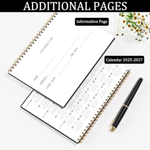 HAUTOCO Black Check Register, 8.4 x 6.2in, 100 Pages, Personal/Small Business Ledger
