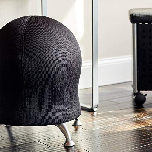 Safco Zenergy Ball Chair for Active Seating – Inflatable Anti-Burst Office Chair, Blue