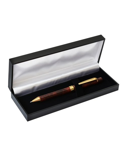 Yasutomo TP30BR QuadPoint Twist Pen, Brown Marble