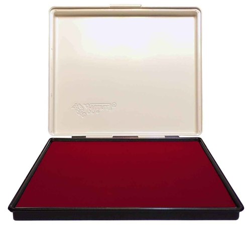 Uimprint Extra Large 7'' x 8'' Industrial Rubber Stamp Ink Pad, Red
