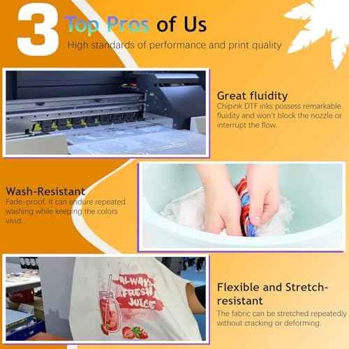 White DTF Ink 1000ML for DTF Printer Printhead L1800 ET-8550 P800 R1390 XP15000 XP600 DX5 i3200, High Fluidity Sediment-Free Premium DTF Transfer Ink for Heat Transfer Film T-Shirt Printing
