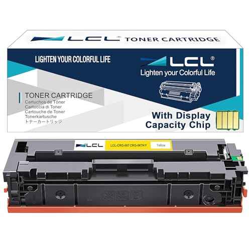 LCL 067h Yellow Toner Cartridge Replacement for Canon 067 067h CRG-067H CRG067H for imageCLASS LBP630C LBP632Cdw LBP633Cdw MF650C MF653Cdw MF654Cdw MF656Cdw Printers (1-Pack)