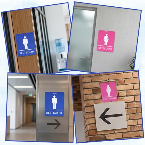 4 Pack Classroom Bathroom Passes with Keychains - Durable PVC Design for Schools & Business