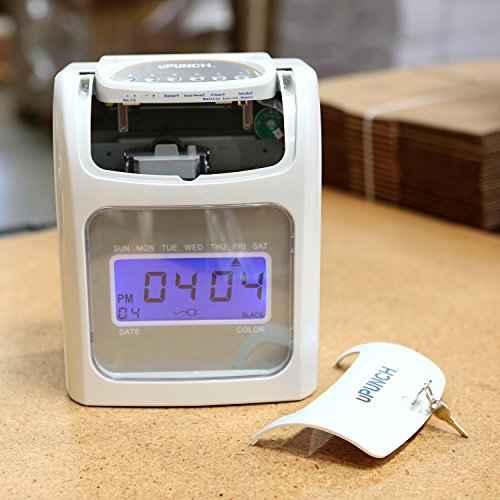 uPunch HN4500 Advanced Calculating Time Clock Bundle for Small Business: Complete Employee Time Tracking System with 200 Time Cards, Racks, Ribbons, and Keys