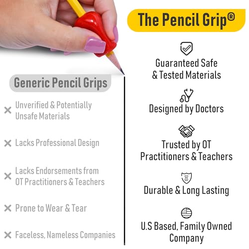 The Pencil Grip 3-Step Training Kit - Crossover, Pinch & Standard Pencil Grips for Kids & Students