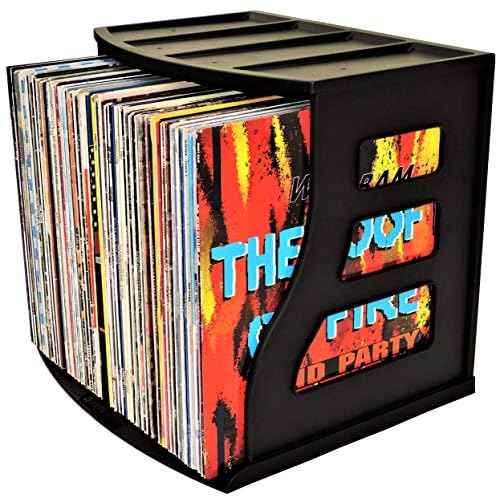Vinyl Record Storage Holder, LP Box, Scrapbook 12x12 Paper Rack, Desktop Organizer, Ring Binder Stand, Vertical Book Shelf, Lever Arch Filing Crate, Photo Album Cube - Stackable