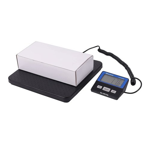 Brecknell Slim Heavy Duty Digital Shipping Postal Scale for Packages | 150 lb Capacity | Battery Operated Portal Scale